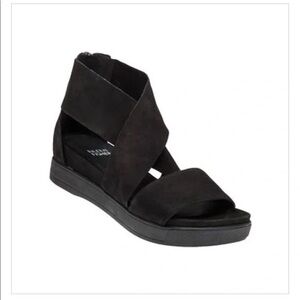 Eileen Fisher Black Crisscross Sandals